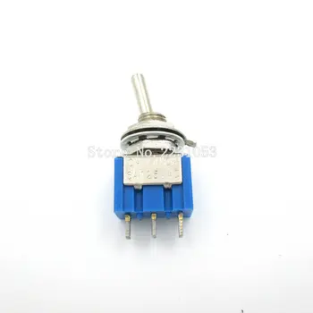 10VNT/DAUG MTS-102 3-Pin SPDT APIE-6A 125VAC Miniatiūriniai Perjungimo Jungiklis