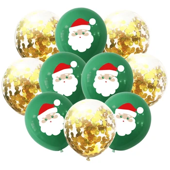 10vnt Kalėdų Senelis Kalėdų Medžio Latekso Balionas Konfeti Oro Kolbų Linksmų Kalėdų Vakarėlį Baloons Vaikams Gimtadienio Prekes
