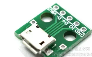 10vnt Mini Micro USB PANIRTI 2.54 mm Adapteris 5pin Female Jungtis Modulis Valdybos Skydelis Moterų 5-Pin Pinboard B Tipo PCB