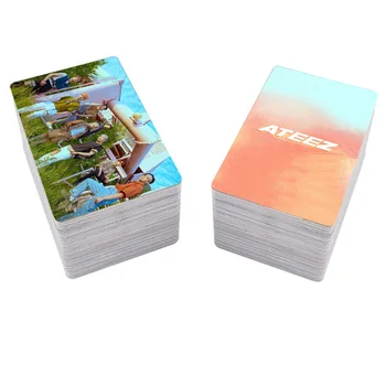 10vnt/set Kpop ATEEZ Photocard aukštos kokybės LOMO KORTELĖS HD Self-Made Dvipusis spausdinimas tectorial nuotraukų albumą korteles