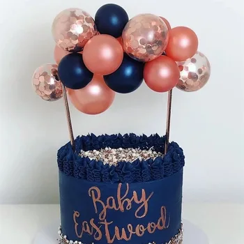 10vnt/set Kūrybos Balionas Tortas Topper gimtadienio, Vestuvių papuošimai 5 colių tortas dekoravimo reikmenys 