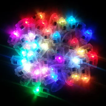 10vnt/set Spalvinga Mažas LED Žibintai Lemputės Popieriaus Balionas Žibintų Dekoro Pastatytas Baterija Vestuvių, Gimtadienio Apšvietimo Lemputė