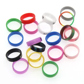 10vnt Spalvinga silikoniniai žiedai Anti-Slydimo Juostų silikono žiedas vape Anti-plikymo Dekoratyviniai Žiedai E-Cigarečių Priedai