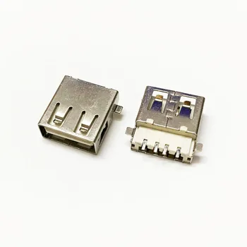10vnt USB 2.0 4Pin A Type Female Lizdas, Jungtis Įkrovimo Kištukas Adapteris, skirtas PCB SDA Kabelis