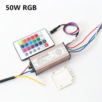 10W 20W 30W 50W 100W RGB Chip Šviesos Ir Vandeniui IP66 LED Driver Maitinimo Adapteris Transformatoriai, Nuotolinio Valdymo AC85-265V