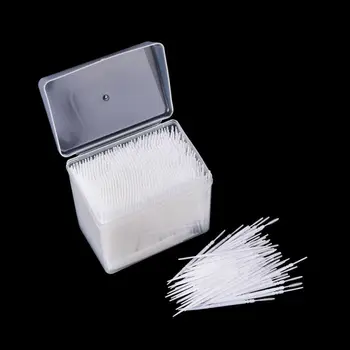 1100pcs/dėžutė balto plastiko dukart baigėsi dantų krapštuką tarpdančių valymas dantų krapštuką plastiko dantų krapštuką burnos higiena, dantų krapštuką