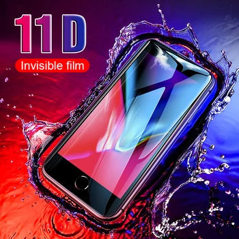 11D Lenktas Apsauginis Stiklas ant iPhone 7 8 6 6S Plius Screen Protector, iPhone, 11 Pro X XR XS Max se 2020 Stiklo Plėvelės