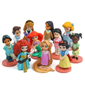 11pcs/set Disney Princess Veiksmų Skaičiai Žaislai Rapunzel Sniego 