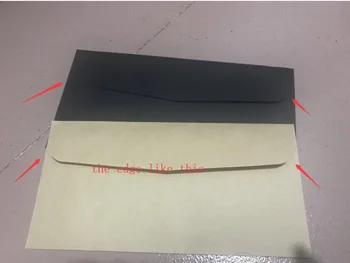 11x21cm kraft baltos spalvos(ne balta) juodas popierinį Voką Pranešimą Laišką Stacionarių Saugojimo Popieriaus Dovana vestuvių kvietimas dangtis
