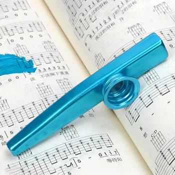 12cm Metalo Kazoo Nešiojamų Fleita Woodwind Priemonė Vaikams Suaugusiųjų Pradedančiųjų Muzikos Mėgėjams Kalėdų Dovana