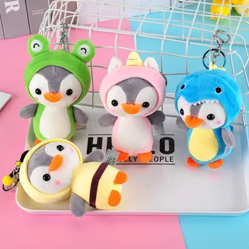 12CM Mielas Pingvinas, Įdaryti Gyvūnų, Kabamųjų Key Chain Pliušiniai Žaislai Lėlės Vaikas Mažas Mini Pliušiniai Žaislai Vaikams, Kūdikiams Kalėdų Dovana