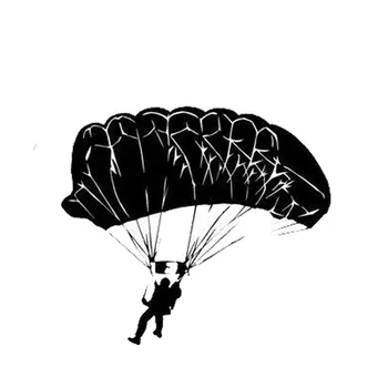 13.8 cm*12.2 cm Asmeninį Parašiutą Mados Langą Vinilo Automobilių Lipdukai Juoda Sidabrinė S2-0491