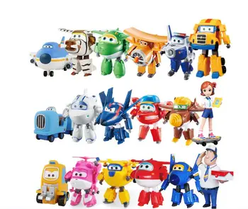 13styles Naujausias Super Sparnus žaislai 7cmTransformation Robotas Mini Lėktuvų figūrėlių, žaislai, žaislai Vaikams, Dovana Brinquedos