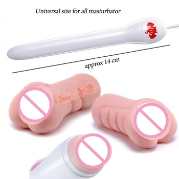 14CM USB Šildymo Lazdele Sekso Lėlės Priedai Silikono makšties Vyrų Masturbator Taurės Sekso žaisliukai Vyrams Šildomos Stick Pūlingas Šilčiau