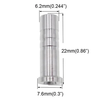15vnt Šaudymas iš lanko Aliuminio Rodyklės Taškas lapelyje Rodyklių Veleno ID 6,2 mm 7.6 mm