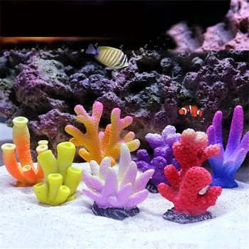 16 Stiliaus Spalvingas Dirbtinės Akvariumas Mini Koralinis Rifas Apdailos Žuvų Bakas Po Vandeniu Žvaigždė Koralų Augalų Apželdinimas Ornamentu