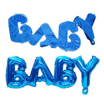 19pcs Baby Shower Folija Balionai Babyshower Žaidimai Krikšto Krikštynų Apdailos Its a Boy Girl Lytis Atskleisti Partija Pasisako Dekoras
