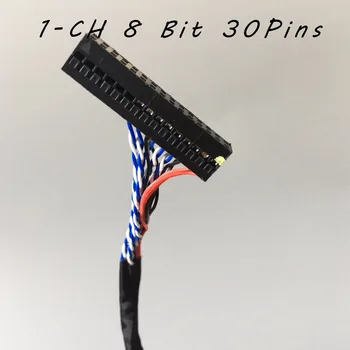 1Ch 8-bitų 30pins Universalus Vairuotojas Valdybos Ekrano Kabelis FIX-30P-D8 30 pin, 1 kanalo LVDS