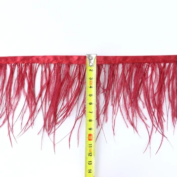 1meter 32 spalvų Natūralių stručio plunksnų Apipjaustymas aukštis 8-10cm plunksnos ribbon 