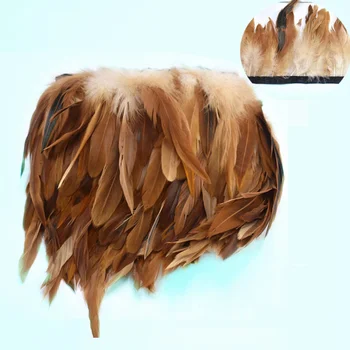 1Meter Gamtos Gaidžio Uodegos Plunksnų Slenkstukai drabužius plumas 13-18cm šalies plunksnos amatų 