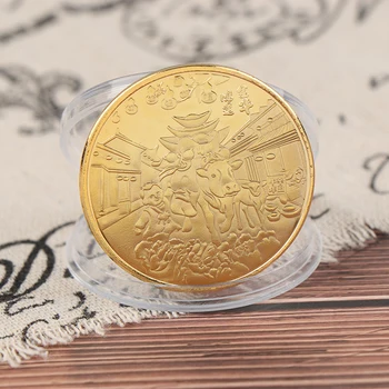1PC 2021 Metais Jautis Progines monetas, Kinų Zodiako Suvenyrų Monetos Ne valiutos Monetų Namų Dekoravimo, Dovanų Kolekcija