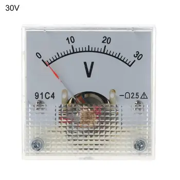 1pc DC Voltmeter Analoginis Pultas voltmetras Mechaninė Žymiklį Tipas Mechaninė voltmetras 3/5/10/15/20/30/50/100/150/250V