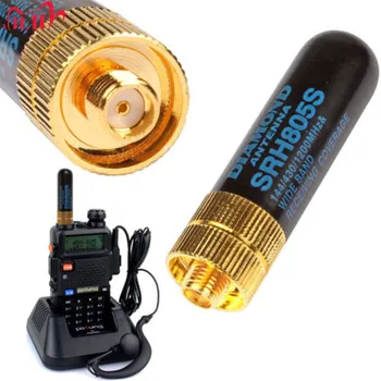 1pc dviejų dažnių Antena UHF+VHF SRH805S SMA Female Antena TK3107 2107 už Baofeng UV-5R 888S UV-82 Walkie Talkie Radijas