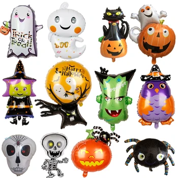 1pc Helovinas Dekoracijas Vaikų Pripučiamų Žaislų, Animacinių filmų Helovinas Folija Balionai 