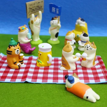 1PC Japonijos Karšto Pardavimo Miniatiūriniai Kawaii Gyvūnų Maisto Figūrėlės 