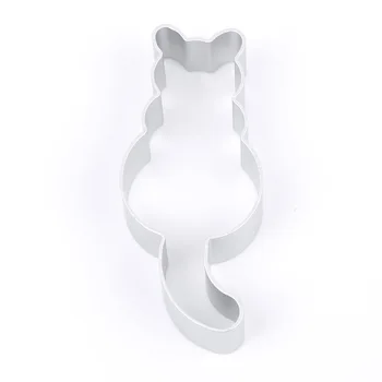 1PC Katė Formos Aliuminio Lydinio Kepimo Formą Minkštas Pyragas Pelėsių 