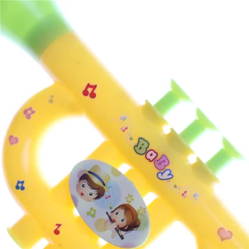 1PC Kūdikių Žaislai, Muzikos Ankstyvojo Ugdymo ToyColorful Kūdikių Muzikos Žaislai, Muzikos Instrumentai Vaikams Trimitas Atsitiktine Spalva