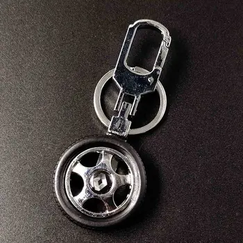 1Pc Mados Prekės ženklo Naujų 3D Metalo Automobilio Raktų Žiedas, skirtas 