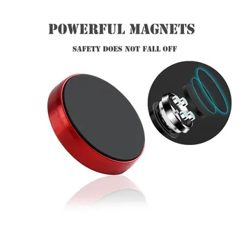 1PC Magnetinio Automobilinis Telefono Laikiklis prietaisų Skydelyje Magnetas Ląstelių Telefono Stovas Vairas Magnetinis Laikiklis prie Sienos Laikiklis, skirtas 