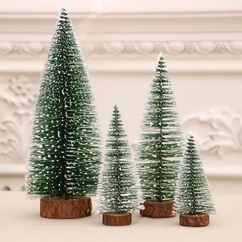 1PC Mini Dirbtinio Chirstmas Medžio Mažas Pušies Medžio Namų Kalėdų Dekoracijas Kalėdos Naujųjų Metų Šaliai, Dovanų Puošimas Ornamentais