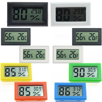 1Pc Mini Patalpų Skaitmeninis LCD Temperatūros Drėgmės Matuoklis Termometras su Drėgmėmačiu