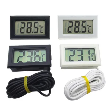 1pc Mini Skaitmeninis LCD Patalpų Patogus Temperatūros Jutiklis Drėgmės Matuoklis Termometras su Drėgmėmačiu Indikatorius