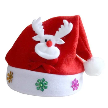 1pc Naują Kalėdų Skrybėlės, Suaugusiems, Vaikams, Vaikų, Kostiumų Santa Claus Sniego Elnių Festivalis Skrybėlę buities reikmėms Navidad Naujųjų Metų Dovana