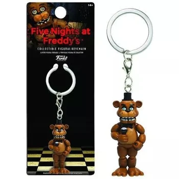 1pc Penkias Naktis Freddys keychain Veiksmų Skaičiai Anime PVC FNAF Fredis keychain Žiedas Pav Žaislai Vaikams Modelio, 5cm