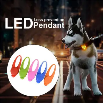 1PC Pet LED Pakabukas Saugos Mirksi Švyti Lemputė Mirksi LED Apykaklės, Karoliai Pakabukas Pet Šuo, Šuniukas Naminių Reikmenys