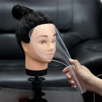 1pc plastiko kirpimas kaukė kirpykla purškimo shield smūgio gynėjas salonas apsaugoti veidą, aksesuarų, šukuosenų formavimo priemonės
