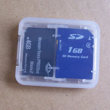 1PC Raštas Turėtojas Micro Langelį SD SDHC TF MS Atminties Kortelių Saugojimo Bylos Dėžutė, Maišelis Skaidrios Plastikinės Dėžės