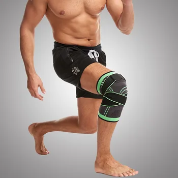 1PC Sporto Kelio Trinkelėmis Man 3D Hermetiška Elastinga antkelius Paramos Fitneso įranga, Krepšinio, Tinklinio Petnešomis Raštas Kvėpuojantis