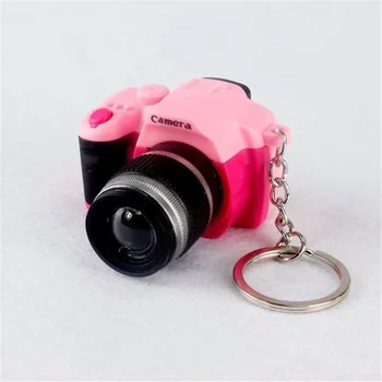 1PC Stilingas Išgalvotas Kūrybos kameros Led keychains Su garsu LED Žibintuvėlis Raktų grandinės Išgalvotas žaislas, Raktų Žiedas Nuostabi dovana Keychain