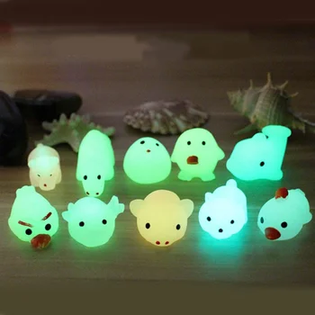 1pc vaikai Šviesos Kamuolys Išspausti Žaislai Glow-in-the-Dark Juokinga, Minkšti Žaislai Antistress Grupių Fluorescencijos Žaislai Vaikams