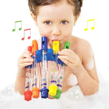 1PC Vandens Fleita Vaikams Žaislas Įdomus Muzikos Garsai Kūdikių Vonios Žaislų, Dušas, Vonia Bamblys Vandens Žaislai Vaikams Atsitiktine Spalva