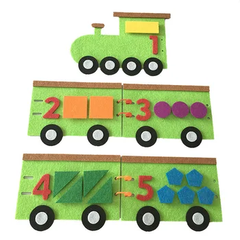 1PC Žaislai, Vaikų Darželį, Švietimo Žaislai, PASIDARYK pats Jaučiau, neaustinis Audinys Amatų Vaikai Montessori Mokymo priemones Matematikos Žaislai