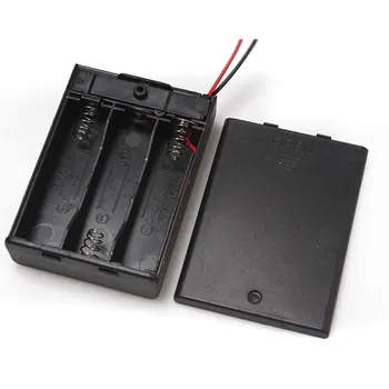1Pcs 1 2 3 4x, 6x, 8x AA Baterijų Laikiklis Saugojimo Bylos Dėžutė Su Jungikliu&Padengti 12V x AAA tipo Baterijos Standartinis Konteineris