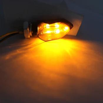 1Pcs 12V Motociklo LED Posūkio Signalo Lemputė Indikatorių Pusėje Maker 