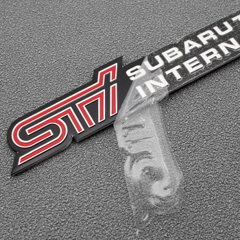 1PCS 3D Aliuminio Automobilių Lipdukai Emblema STI Ženklelio Lipdukai Subaru Forester Impreza STI Herbas XV WRX BRZ Auto Stying Priedai