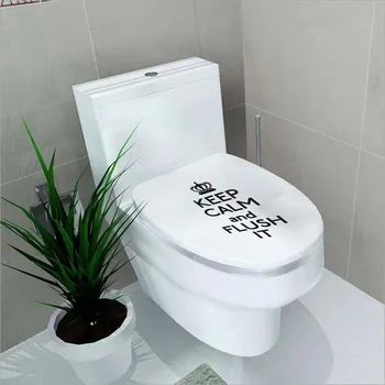 1Pcs 3D Tualetas Lipdukas Apdaila, Tapetai, Vonios kambarys Dekoro Priedai Sienų Lipdukai Muraux Kambaryje Namų Dekoro WC Lipdukas Decoratie